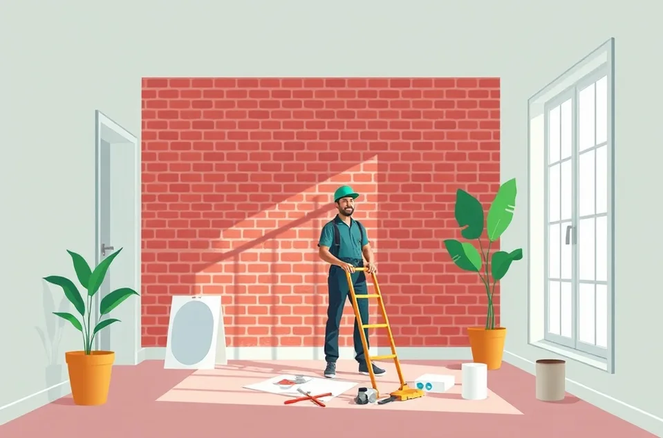 Intérieur rénové après travaux de peinture à Tarascon